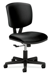 lot 3 image: HON Leather Task Chair