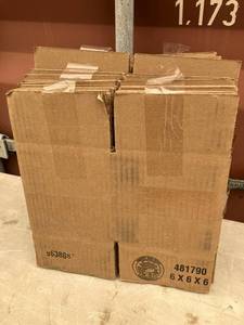 lot 63 image: Shipping Boxes - 6 x 6 x 6