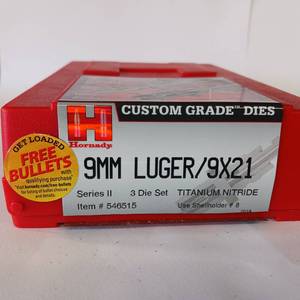 lot 52 image: 9MM LUGER 9X 21 DIE SET