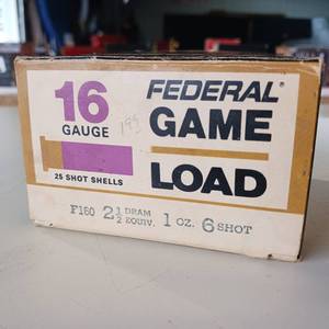 lot 58 image: 16 GAUGE FEDERAL GAME LOAD