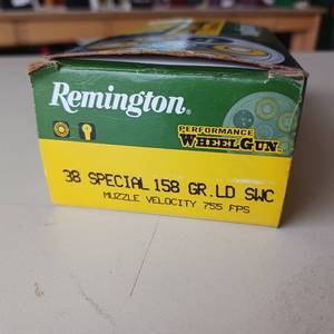 lot 60 image: REMINGTON WHEEL GUN  38 SPECIAL 158 gr CD SWC