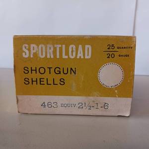 lot 65 image: VINTAGE SPORTLOAD SHOTGUN SHELLS