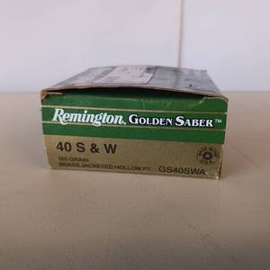 lot 79 image: REMINGTON GOLDEN SABER 40 S&W 165 gr