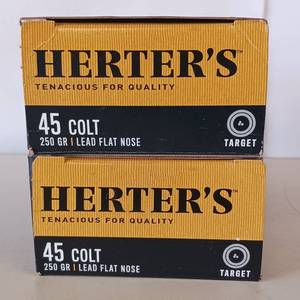 lot 83 image: HERTERS 45 COLT  2 BOX LOT
