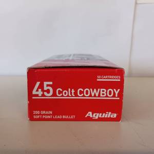 lot 102 image: 45 Colt Cowboy - one box 50 bullets soft point lead - 200 grain
