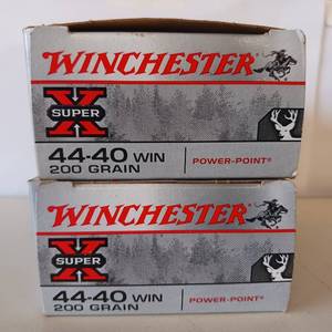 lot 106 image: Winchester 44-40  lot of 2 boxes