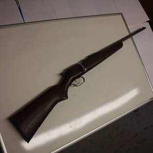 lot 141 image: Marlin single shot bolt action .22  model 100