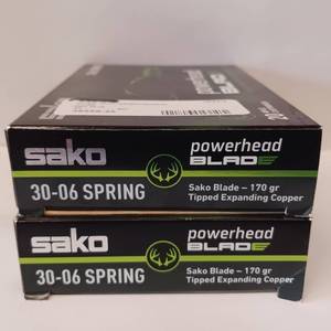 lot 148 image: SAKO  30.06 SPRING  Powerhead Blad  170 gr Lot of 2 boxes