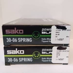 lot 175 image: SAKO 30-06  SPRING POWERHEAD BLADE  lead free hunting, lot of 2 boxes