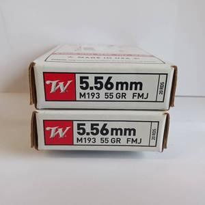 lot 204 image: 5.56X45 WINCHESTER USA 55 GRAIN FMJ M193 (40 ROUNDS)