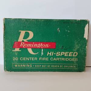 lot 219 image: 280 Remington Hi Speed 150gr Core Lokt Soft Point. Full Box of 20rds.