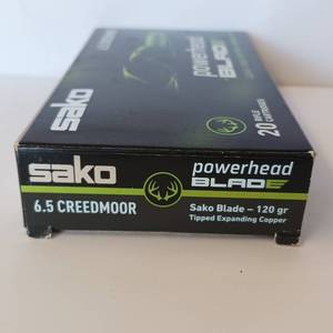 lot 224 image: 6.5 Creedmore - Sako Blade - 120GR - Lead-free Hunting Ammunition - 20 rounds