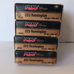 lot 234 image: 223 Remington - 55GR - FMJ-BT - 4 full box - 80 rounds total