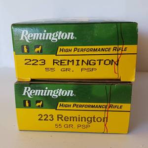 lot 242 image: 40 rounds total - Remington - .223 REM - 55GR PSP