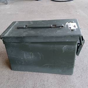 lot 250 image: Metal Ammunition Box - Latch Lid - Ammo Box - GeoCache Box - Water resistant Seal Lid