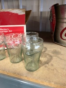 lot 53 image: 4 small Coke Glasses