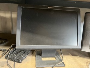 lot 70 image: 4 computer monitors   key boards  and cords