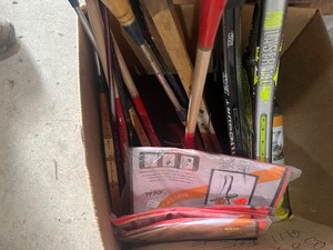 lot 29 image: Box of tennis rackets
