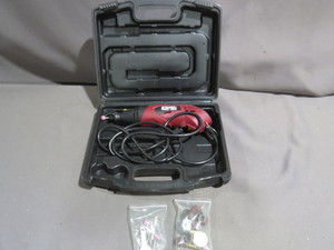 lot 26 image: Chicago Electric Power Tool 1.3 Amp Variable-Speed Rotary Tool Kit
