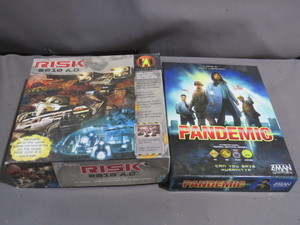 lot 34 image: Mixed Lot of Board Games - Risk 2210AD, Pandemic