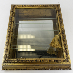 HORCHOW CREAZIONI ARTISTICHE Gold Tone Decorative Wall Mounted Display Cabinet