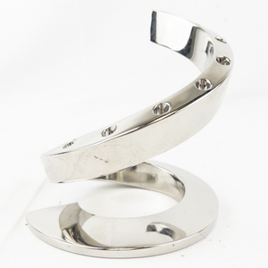 lot 53 image: DANSK Designs Silver Tone Spiral Candle Holder