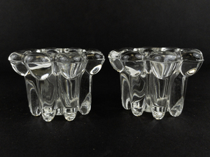 lot 155 image: ELEGANCE Set of Two Crystal Candle Holders in Original Box