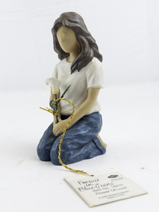 lot 175 image: WESTLAND GIFTWARE Forever in Blue Jeans Flower of Love Figure. No. 18410.