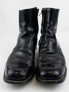 lot 187 image: VINTAGE Mason OSullivan 8 12 Black Leather BeatleMod Boots. D 908 12902R7 -Made in the USA