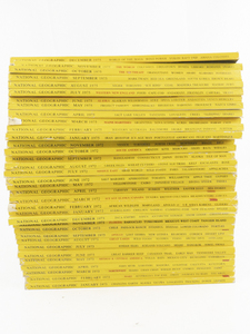 lot 214 image: National Geographic Magazines Years 1973, 1972, & 1975 1 missing Dec. 1972