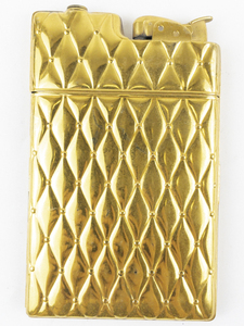 lot 205 image: EVANS Vintage Gold Case Cigarette Lighter Case Estimated Replacement Value $125