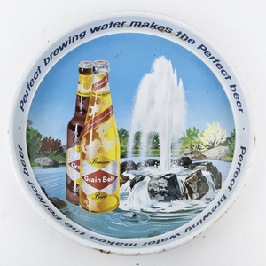 lot 2 image: Vintage GRAIN BELT Perfect Brewing Water Makes the Perfect Beer Serving Tray