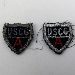 lot 284 image: Pair of US Coast Guard Auxiliary Shield Patches.