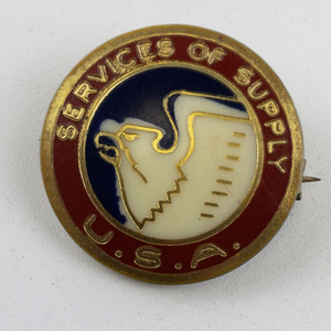lot 285 image: WWII US Army Services of Supply Pin