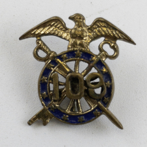 lot 288 image: US Army Officers Collar Insignia Quartermasters Corps. Meyer