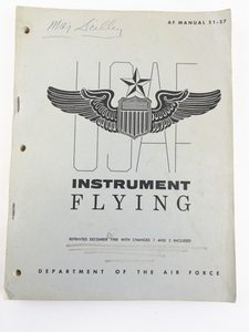 lot 311 image: AF Manual 51-37 Instrument Flying Manual. Reprinted December 1968 with Changes 1 & 2 Included. Department of the Air Force.