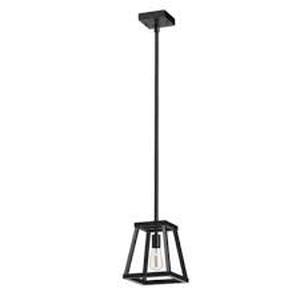 lot 18 image: Feit Electric Katalyst 60-Watt 1-Light Matte Black Modern Adjustable CCT and 3-Light Modes Integrated LED Pendant Light Customer Returns See Pictures