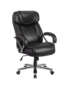 Flash Furniture Hercules Series Big & Tall Leather-Look Executive Office Chair - Black