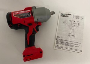 lot 9 image: Milwaukee Power Tools M18 Brushless 12 High Torque Impact Wrench with Friction Ring - Model 2666-20 - New