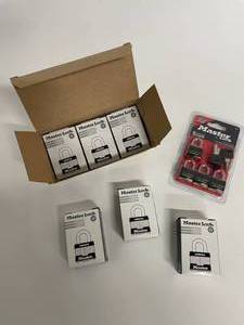 lot 25 image: LOT of Master Lock  MasterLock Keyed Padlocks - New in Boxes