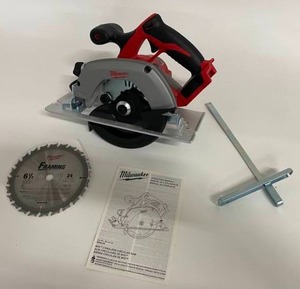 lot 30 image: Milwaukee Power Tools M18 Powerful 6.5 Cordless Circular Saw - Model 2630-20 - New