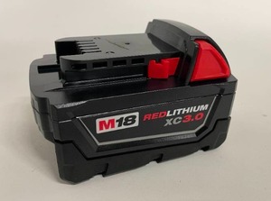 lot 44 image: Milwaukee Power Tools M18 REDLITHIUM XC3.0 Battery Pack - Model 48-11-1822 - New