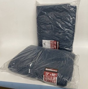 lot 47 image: Lot of 2 - New - Professional Heavy Duty Moving  Movers Blankets - Furniture Shipping Pads