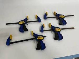 lot 61 image: Lot of 4 - Irwin Quick-Grip Quick-Release Clamps