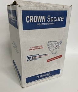 lot 64 image: Large Box of 4 New Rolls of Crown Secure Shrink Wrap Model 109539