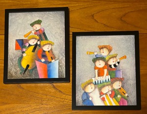 lot 81 image: Two Whimsical framed Prints by Joyce Roybal