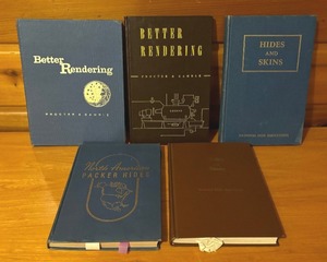 lot 93 image: Vintage Books including Books on Packer Hides, Hides & Skins and Rendering