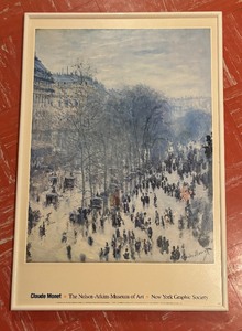 lot 146 image: Boulevard des Capucines Promotional Print by Claude Monet for the Nelson-Atkins Museum of Art