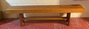 lot 147 image: Wonderful Vintage Wooden Bench