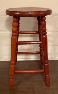 lot 150 image: Wooden Stool